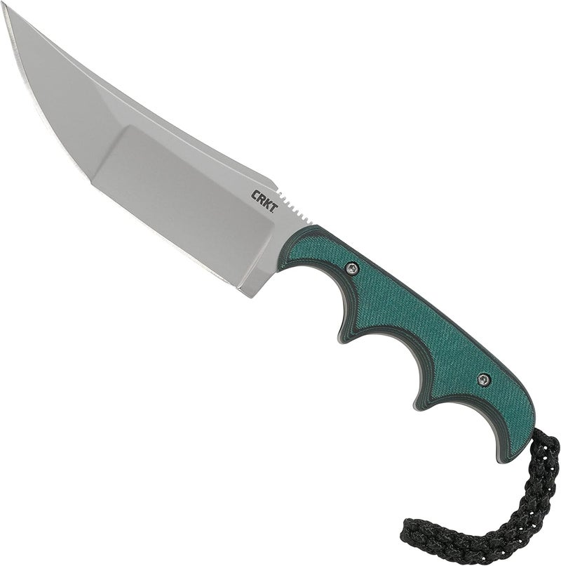 CRKT سكين كاتانا بليد ثابت للبقاء في الهواء الطلق بتصميم بسيط مع غمد: شفرة من الفولاذ المقاوم للصدأ بحافة عادية، مقبض ميكارتا، 2394 - Image 1